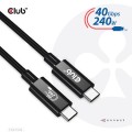 CLUB3D CAC-1576 kabel USB USB4 Gen 3x2 1 m USB C Czarny - 2400091