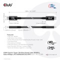 CLUB3D CAC-1576 kabel USB USB4 Gen 3x2 1 m USB C Czarny - 1039038