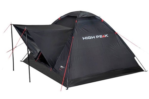High Peak Beaver 3 Czarny, Czerwony Namiot piramidowy - 2247556