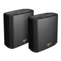 ASUS ZenWiFi AX (XT9) AX7800 2er Set Schwarz Tri-band (2.4 GHz/5 GHz/5 GHz) Wi-Fi 6 (802.11ax) Czarny 4 Wewnętrzne - 2400496