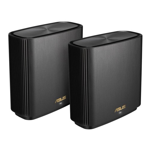 ASUS ZenWiFi AX (XT9) AX7800 2er Set Schwarz Tri-band (2.4 GHz/5 GHz/5 GHz) Wi-Fi 6 (802.11ax) Czarny 4 Wewnętrzne - 1889526
