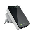 Techly I-WL-REPEATER2 router bezprzewodowy Fast Ethernet Czarny, Biały - 2400533