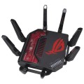 ASUS ROG Rapture GT-BE19000 router bezprzewodowy Multi-Gigabit Ethernet Trójpasmowy (2,4 GHz / 5 GHz / 6 GHz) Czarny, Czerwony - 2400624