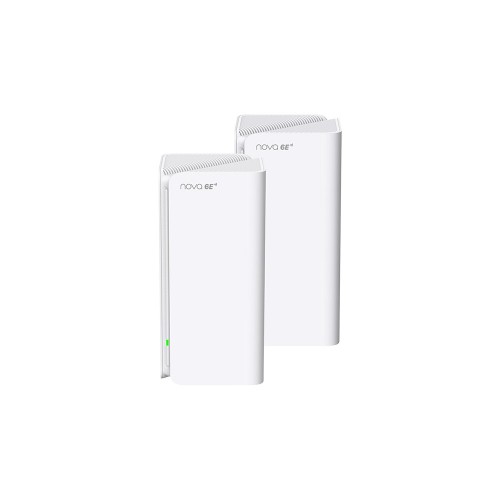 Tenda MX21 Pro(2-pack) Trójpasmowy (2,4 GHz / 5 GHz / 6 GHz) Wi-Fi 6 (802.11ax) Biały 3 Wewnętrzne - 2400642