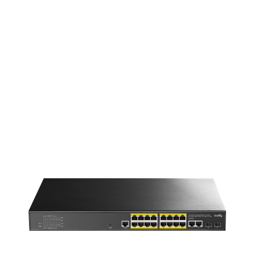 Cudy GS2018PS2 Zarządzany L2 Gigabit Ethernet (10/100/1000) Obsługa PoE 1U Czarny - 2312883