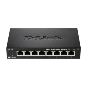 Switch niezarządzalny D-Link 8-portowy DES-108 Metal Box