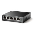 TP-LINK TL-SF1005LP łącza sieciowe Nie zarządzany Fast Ethernet (10/100) Obsługa PoE Czarny - 1042431