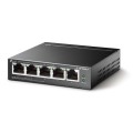 TP-LINK TL-SF1005LP łącza sieciowe Nie zarządzany Fast Ethernet (10/100) Obsługa PoE Czarny - 2400791