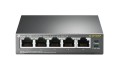 TP-Link TL-SF1005P Nie zarządzany Fast Ethernet (10/100) Obsługa PoE Czarny - 743321