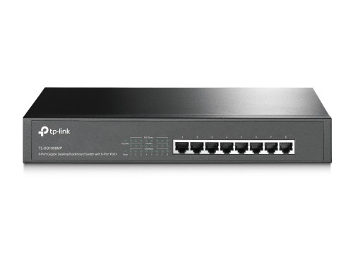 TP-Link TL-SG1008MP Nie zarządzany Gigabit Ethernet (10/100/1000) Obsługa PoE 1U Czarny - 743534