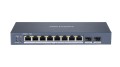 Hikvision DS-3E1510P-SI łącza sieciowe Zarządzany L2 Gigabit Ethernet (10/100/1000) Obsługa PoE Czarny - 1125278
