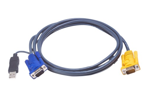 ATEN 2L-5202UP kabel KVM Czarny 1,8 m - 1914613