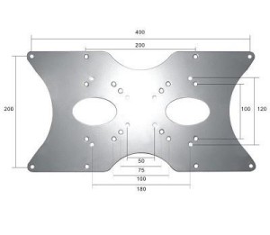 Uchwyt do głośników Neomounts FPMA-VESA400 22"-52" 35 kg max Vesa 400x200 Silver