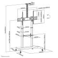 Neomounts by Newstar PLASMA-M1950E uchwyt do tablic informacyjnych 2,54 m (100") Czarny - 1049698
