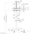 Neomounts by Newstar PLASMA-M1900E uchwyt do tablic informacyjnych 177,8 cm (70") Czarny - 2402214