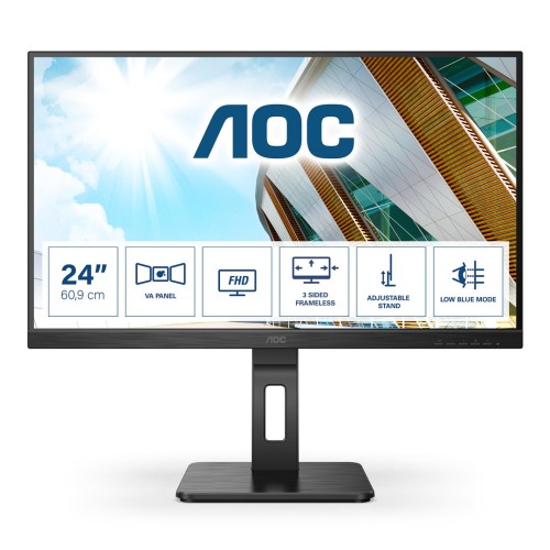 AOC P2 24P2QM LED display 60,5 cm (23.8") 1920 x 1080 px Full HD Czarny - 2292872