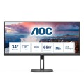AOC V5 U34V5C/BK monitor komputerowy 86,4 cm (34") 3440 x 1440 px UltraWide Quad HD LCD Czarny - 2404255
