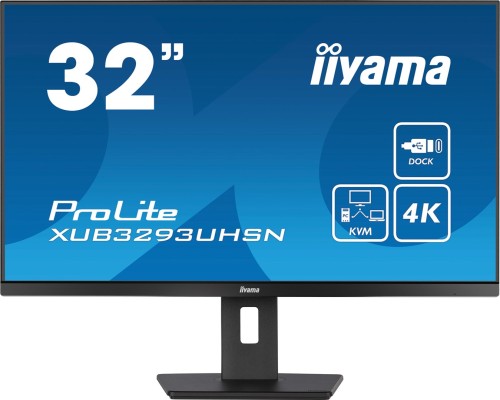 iiyama ProLite XUB3293UHSN-B5 monitor komputerowy 80 cm (31.5") 3840 x 2160 px 4K Ultra HD LCD Czarny - 2404278