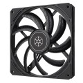 Silverstone SST-AS140B system chłodzenia komputerów Obudowa komputera Wentylator 14 cm Czarny 1 szt. - 2397206