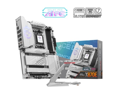 Płyta MSI MPG X870E EDGE TI WIFI /AMD X870/DDR5/SATA3/M.2/USB4/WiFi/BT/PCIe5.0/AM5/ATX - 2373063