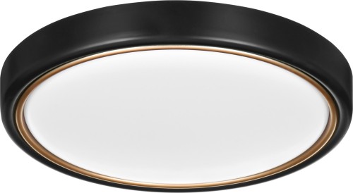 Nowoczesny plafon sufitowy LED Activejet VERDI B/G Czarno - Złoty 23W - 1140932