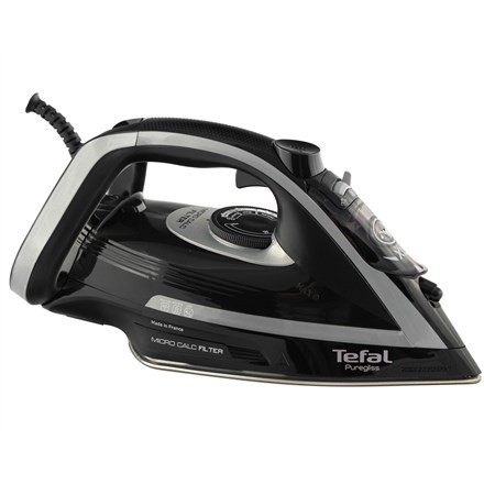 TEFAL | FV8062 Puregliss | Żelazko parowe | 3000 W | Pojemność zbiornika na wodę 0,27 ml | Ciągła para 50 g/min | Wydajność silnego uderzenia pary 280 g/min | /Szary - 2085193