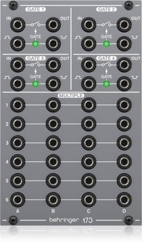 Behringer 173 QUAD GATE/MULTIPLES Moduł syntezatora modularnego - 2053822