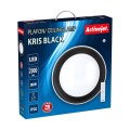 Nowoczesny plafon sufitowy LED Activejet KRIS Czarny ściemnialny ze zdalnym sterowaniem na pilota - 1140924