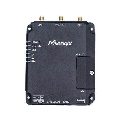 Milesight UR32-L04AF-W-485 router bezprzewodowy Fast Ethernet Jedna częstotliwości (2,4 GHz) 4G Czarny - 2368091