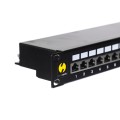 Patch panel 19'' Netrack 24-porty kat. 5e FTP, z półką - 1076917
