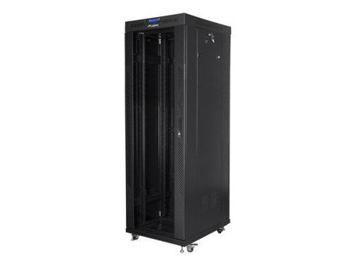 LANBERG SZAFA STOJĄCA RACK 19" 37U 600X800 DRZWI SZKLANE LCD CZARNA FF01-6837-12BL (FLAT PACK) - 2328461