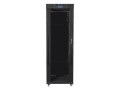 LANBERG SZAFA STOJĄCA RACK 19" 37U 600X800 DRZWI SZKLANE LCD CZARNA FF01-6837-12BL (FLAT PACK) - 1158355