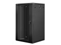 Lanberg szafa instalacyjna wisząca 19'' 22U 600x600mm czarna (drzwi szklane) - 2411303