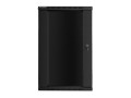 Lanberg szafa instalacyjna wisząca 19'' 22U 600x600mm czarna (drzwi szklane) - 2411305
