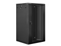 Lanberg szafa instalacyjna wisząca 19'' 22U 600x600mm czarna (drzwi szklane) - 2411304