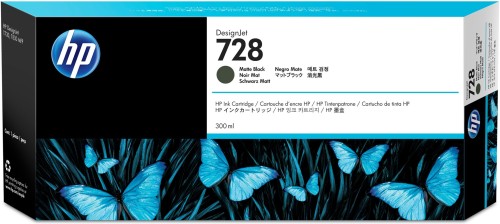 HP Wkład z atramentem czarnym matowym DesignJet 728 o pojemności 300 ml - 1934483