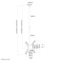 Neomounts by Newstar FPMA-C340 190,5 cm (75") Czarny - 1935272