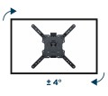 Gembird WM-55ST-01 Regulowany uchwyt ścienny na telewizor (obrót i pochylenie), 32" - 55", 32kg" (32 kg) - 2413200