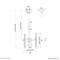 Neomounts NM-C440BLACK uchwyt do tablic informacyjnych 152,4 cm (60") Czarny - 2413258