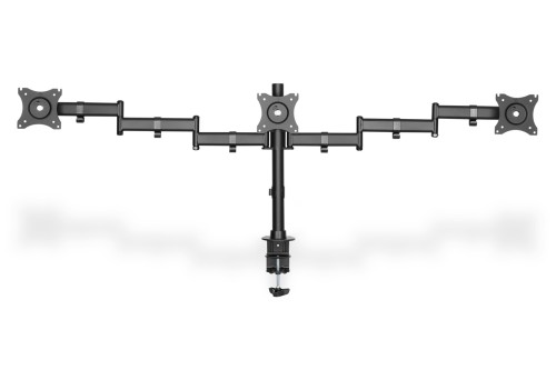 Stojak biurkowy potrójny (zacisk) 3xLCD max. 27"max. 8kg uchylno-obrotowy 360° (PIVOT) - 1935263