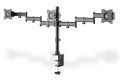 Stojak biurkowy potrójny (zacisk) 3xLCD max. 27"max. 8kg uchylno-obrotowy 360° (PIVOT) - 2181586