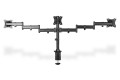 Stojak biurkowy potrójny (zacisk) 3xLCD max. 27"max. 8kg uchylno-obrotowy 360° (PIVOT) - 2298081