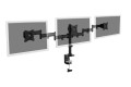 Stojak biurkowy potrójny (zacisk) 3xLCD max. 27"max. 8kg uchylno-obrotowy 360° (PIVOT) - 2226550