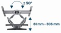 Gembird WM-80STR-01 Regulowany uchwyt do telewizora (obrót i pochylenie), 40"- 80'' (50 kg) - 2255764