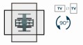 Gembird WM-80STR-01 Regulowany uchwyt do telewizora (obrót i pochylenie), 40"- 80'' (50 kg) - 2413297