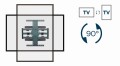 Gembird WM-80STR-01 Regulowany uchwyt do telewizora (obrót i pochylenie), 40"- 80'' (50 kg) - 2255765