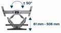 Gembird WM-80STR-01 Regulowany uchwyt do telewizora (obrót i pochylenie), 40"- 80'' (50 kg) - 2413296