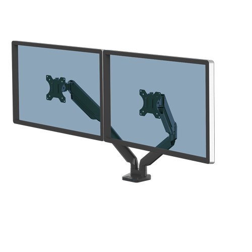 Fellowes Ergonomia ramię na 2 monitory - seria Platinum, czarne - 2346411