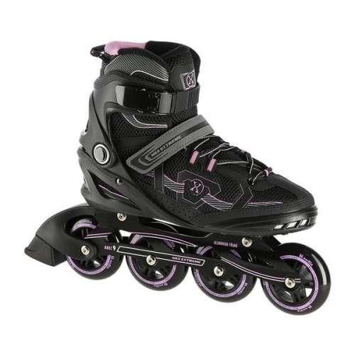 ŁYŻWOROLKI NILS EXTREME NA9157 CZARNO-FIOLETOWE ROZM. 45 - 2172474