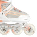 ŁYŻWOROLKI NILS EXTREME NH18190 2W1 BIAŁO-RÓŻOWE ROZM. S (29-33) Z WYMIENNĄ PŁOZĄ HOKEJOWĄ - 2172524